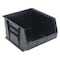 Quantum Storage Systems Hang & Stack Storage Bin, Polypropylene, Black, 11 in H, 16 1/2 in W, 18 in L QUS270CO - alternate 1