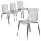 Leisuremod Astor Plastic Dining Chair with Black Steel Base in Clear, 4PK ACBL-20CL4 - alternate 1