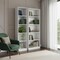 Homeroots Set of Two White Wood Five Tier Modular Bookcase, 2PK 546613 - alternate 7