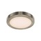 Dals Lighting Radiance 9'' Round 5CCT Metal Flush Mount, Satin Nickel FMM09-CC-SN - alternate 1