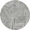 Homeroots 8' Gray And Ivory Round Geometric Washable Indoor Outdoor Area Rug 594793 - alternate 8