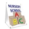Signmission Nursery School, 36 Inch x 24 Inch A-frame Yard Sign, Plastic Sign SBC-2436-Nursery School - alternate 1