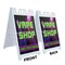 Signmission Vape Shop Lowest Prices Around, A-Frame & 2 Decals Installed, Heavy-Duty Plastic Frame SBHD-D-2436-VapeShopLowestPricesAround - alternate 5