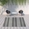 Homeroots 8' X 10' Blue and Gray Striped Stain Resistant Indoor Outdoor Area Rug 531648 - alternate 9