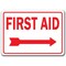 Signmission Safety Sign, 14 in Height, Plastic, 10 in Length, First Aid Right MISC-First Aid Right - alternate 7