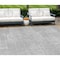 Homeroots 9' X 12' Silver And Gray Abstract Washable Indoor Outdoor Area Rug 588796 - alternate 1
