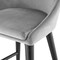 Homeroots 26" Gray and Black Velvet and Solid Wood Low Back Counter Height Bar Chair 544699 - alternate 7