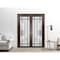 Sartodoors Sliding French Double Pocket Doors with Frosted Glass Planum 2112 56x84 (2* 28x84) Solid Core PLANUM2112DP-CA-56 x 84 (2* 28x84) - alternate 5