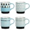Mr. Coffee Prime Valley 4 Piece 15 Ounce Stackable Coffee Mug Set in Assorted Designs 136617.01 - alternate 1