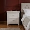 Homeroots 27" White Two Drawers Nightstand 374199 - alternate 5