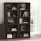Manhattan Comfort Rivington 28in Open Bookcase in Dark Walnut - Set of 2 2-BC003-BR - alternate 1