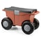 Pure Garden Rolling Garden Cart w/ Seat Plastic Storage w/ Bench & Tool Tray Gardening Stool 50-LG1509 - alternate 1