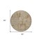 Homeroots 8' Brown And Beige Round Geometric Washable Indoor Outdoor Area Rug 594571 - alternate 8