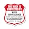 Signmission Video Surveillance Shield Sign This Area, 6 Inch X 6 Inch, Plastic Sign SHI-P-6-473 - alternate 1