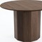 Homeroots 46" Brown Wood Pedestal Base Round Top Dining Table 720951 - alternate 6