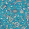 Homeroots 9' X 12' Teal Blue Ivory And Pink Floral Washable Indoor Outdoor Area Rug 597852 - alternate 9