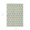 Homeroots 3' X 5' Green And Ivory Geometric Washable Indoor Outdoor Area Rug 595727 - alternate 9