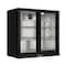 Koolmore Two Door Back Bar Cooler Counter Height Beverage Refrigerator, Mini Drink Fridge For Home Bar BC-2DSL-BK - alternate 9