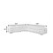 Homeroots White Italian Leather Power Reclining U Shaped Seven Piece Corner Sectional With Console 366363 - alternate 7