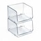 Azar Displays Small Clear Stackable Bin, 2PK 556720-2PK - alternate 5