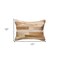 Homeroots 12" X 20" Tan Patchwork Cowhide Lumbar Throw Pillow 544627 - alternate 5