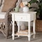 Baxton Studio Raynera Bobbin Wood End Table 267-14625-ZORO - alternate 10