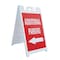 Signmission Additional Parking With Arrow, A-Frame & 2 Decals Installed, Heavy-Duty Plastic Frame SBHD-D-2436-AdditionalParkingWithArrow - alternate 1