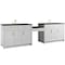 James Martin Vanities Bellshire 120" Dual Vanity Set with 24" Make-Up Counter, Bright White w/3 cm Phantome Eclos Top 660-VMC120-BW-3PHT - alternate 5