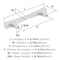 Amerock Pailou 3-3/4 inch (96mm) Center-to-Center Polished Chrome Cabinet Pull, 25PK 25VMP3732226 - alternate 4