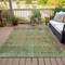 Homeroots 8' X 10' Green And Ivory Abstract Washable Indoor Outdoor Area Rug 631098 - alternate 7