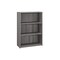 Homeroots Gray Wood Adjustable Three Tier Bookcase 355731 - alternate 6