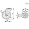 Elesa 450863 Monolithic castor wheels stainless steel bracket Technopolymerng plate bracket 450863 - alternate 2