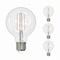 Bulbrite LED Filament, 5 Watt Dimmable G25 Light Bulb, Clear Glass Finish, E26 Base, 2700K 500 Lumens, 4PK 862086 - alternate 1
