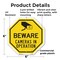 Signmission Beware Cameras in Operation, 6 Inch X 6 Inch, Plastic Sign OC-P-6-327 - alternate 6