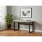 Homeroots Adjustable Taupe and Black Wood and Metal Sled Computer Desk 490016 - alternate 9