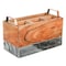 Laurie Gates California Designs Grey Marble and Acacia Wood Salad Server Holder 124648.01 - alternate 1
