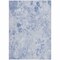 Homeroots 10' X 14' Sky Blue And Denim Blue Floral Washable Indoor Outdoor Area Rug 583135 - alternate 9