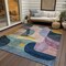 Homeroots 3' X 5' Green Purple And Pink Abstract Washable Indoor Outdoor Area Rug 604438 - alternate 6
