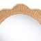 Bali & Pari Makoto Scalloped Natural Rattan Accent Mirror, Round Frame 267-14610-ZORO - alternate 4