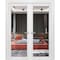 Sartodoors Solid French Double Doors, Lucia 1299 White Silk, Wood Solid Panel Frame Trims, Closet Bedroom St LUCIA1299DD-WS-6084 - alternate 1