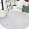 Jonathan Y Portmany Neutral Diamond Trellis Light Gray 5 ft Round Indoor/Outdoor Area Rug IBZ104C-5R - alternate 1