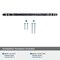 Amerock Carrione 10-1/16 inch 256mm Center-to-Center Marble Black/Polished Chrome Cabinet Pull BP36664MBK26 - alternate 3