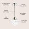 Jonathan Y Kurtz 9.5" Adjustable Drop Metal/Glass LED Pendant, Chrome JYL3517B - alternate 14
