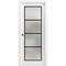 Sartodoors Sliding Pocket Door with Frosted Tempered Glass Planum 2132 White 32x80 Solid Core Modern Interior PLANUM2132PD-WS-32 x 80 - alternate 1