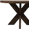 Homeroots 48" Brown Solid Wood Round Top Dining Table 606256 - alternate 8