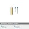Amerock Esquire 2-5/8 in 67 mm Length Polished Nickel/Golden Champagne Cabinet Knob BP36556PNBBZ - alternate 5