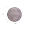 Homeroots 8' Plum And Lavender Round Floral Washable Indoor Outdoor Area Rug 605749 - alternate 7