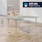 Flash Furniture Commercial Adjustable Height Horseshoe Activity Table with Short Legs in LTGY XU-A6066-HRSE-LTGRY-T-P-GG - alternate 10