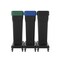 Suncast Commercial 23-Gallon Multi-Stream Trash Can, 3-Pack; Blue/Green/Black, 3PK TCN2030MS3PK - alternate 5