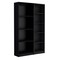 Homeroots Set of Two Black Wood Multi Tier Bookcases 546335 - alternate 1